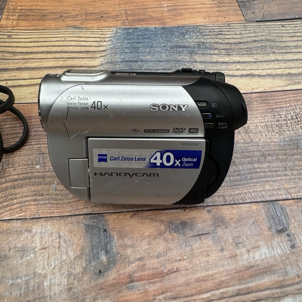 Sony Handycam DCR-DVD108 Camcorder Mini DVD Video Recorder For Parts/ Repair